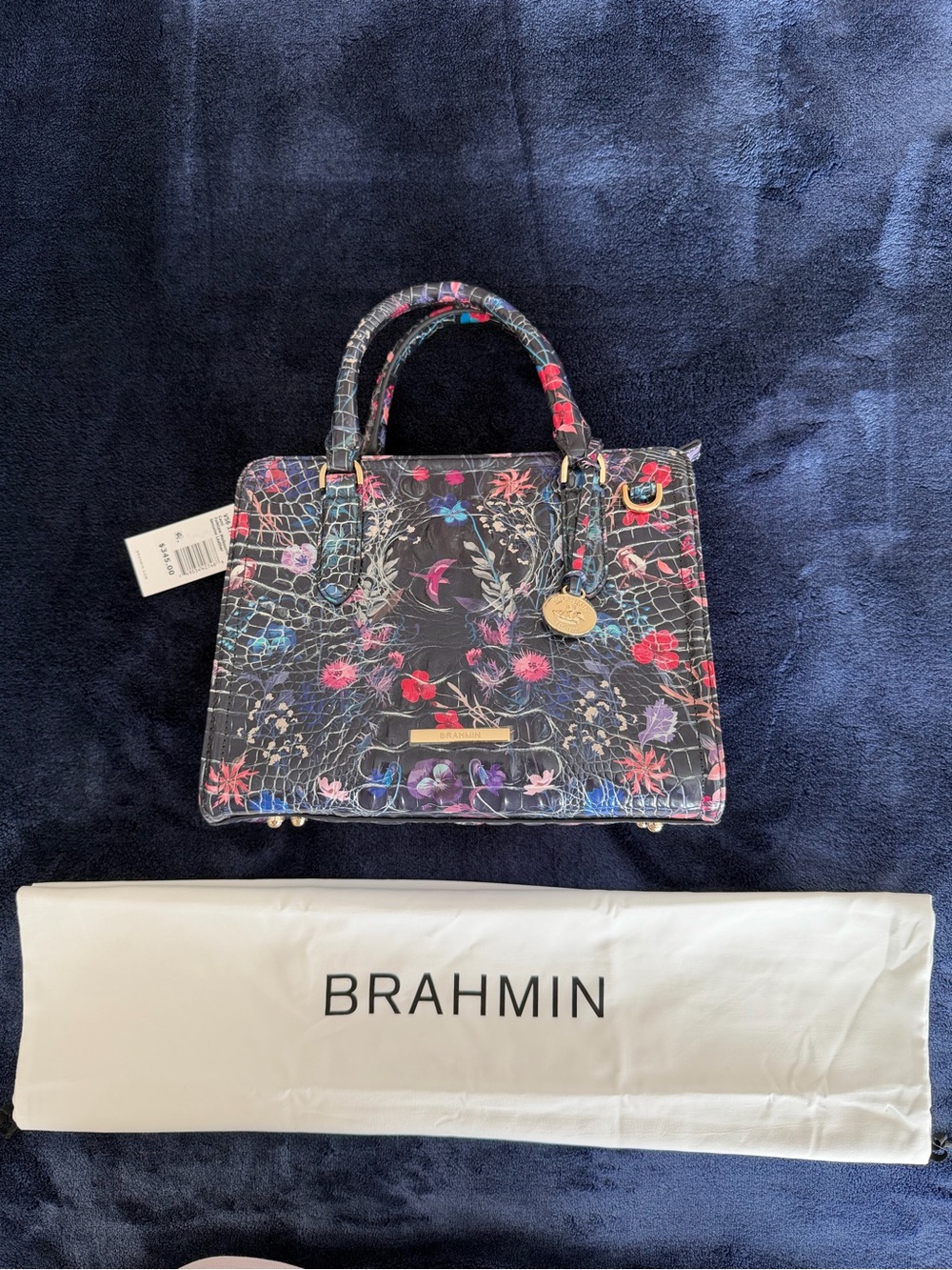 NWT Brahmin Melbourne Collection Folktale Cami Satchel Bag